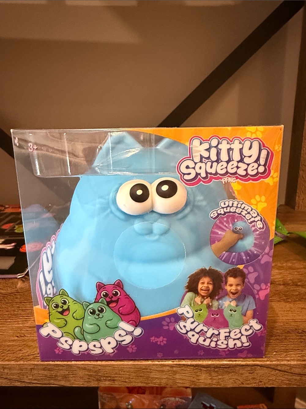 Squeeze Blue Cute Squishy Plush Toy by Kitty Squeeze